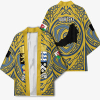 Personalized Cardiganshire Wales Kimono Ceredigion Coat of Arms Celtic Design - Wonder Print Shop