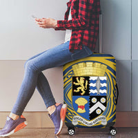 Personalized Cardiganshire Wales Luggage Cover Ceredigion Coat of Arms Celtic Design - Wonder Print Shop