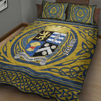 Personalized Cardiganshire Wales Quilt Bed Set Ceredigion Coat of Arms Celtic Design - Wonder Print Shop