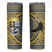 Personalized Cardiganshire Wales Skinny Tumbler Ceredigion Coat of Arms Celtic Design - Wonder Print Shop