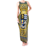 Personalized Cardiganshire Wales Tank Maxi Dress Ceredigion Coat of Arms Celtic Design - Wonder Print Shop