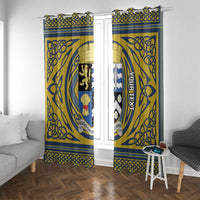 Personalized Cardiganshire Wales Window Curtain Ceredigion Coat of Arms Celtic Design - Wonder Print Shop