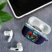 Cardiganshire Wales Christmas AirPods Case Cardigan Bay Dolphin Rugby Design - Wonder Print Shop