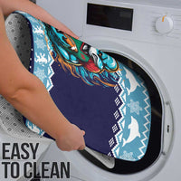 Cardiganshire Wales Christmas Bathroom Set Cardigan Bay Dolphin Rugby Design - Wonder Print Shop