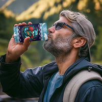 Cardiganshire Wales Christmas 4 in 1 Can Cooler Tumbler Cardigan Bay Dolphin Rugby Design - Wonder Print Shop