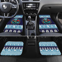 Cardiganshire Wales Christmas Car Mats Cardigan Bay Dolphin Rugby Design - Wonder Print Shop