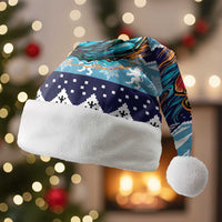 Cardiganshire Wales Christmas Santa Hat Cardigan Bay Dolphin Rugby Design - Wonder Print Shop