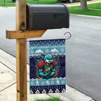 Cardiganshire Wales Christmas Garden Flag Cardigan Bay Dolphin Rugby Design - Wonder Print Shop