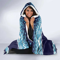 Cardiganshire Wales Christmas Hooded Blanket Cardigan Bay Dolphin Rugby Design - Wonder Print Shop