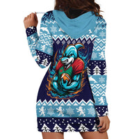Cardiganshire Wales Christmas Hoodie Dress Cardigan Bay Dolphin Rugby Design - Wonder Print Shop
