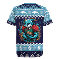 Cardiganshire Wales Christmas Rugby Jersey Cardigan Bay Dolphin Rugby Design - Wonder Print Shop