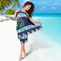 Cardiganshire Wales Christmas Sarong Cardigan Bay Dolphin Rugby Design - Wonder Print Shop