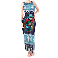 Cardiganshire Wales Christmas Tank Maxi Dress Cardigan Bay Dolphin Rugby Design - Wonder Print Shop