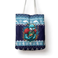 Cardiganshire Wales Christmas Tote Bag Cardigan Bay Dolphin Rugby Design - Wonder Print Shop