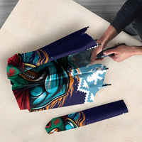 Cardiganshire Wales Christmas Umbrella Cardigan Bay Dolphin Rugby Design - Wonder Print Shop