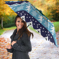 Cardiganshire Wales Christmas Umbrella Cardigan Bay Dolphin Rugby Design - Wonder Print Shop