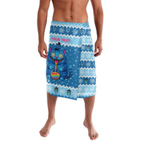 Personalized Trippy Catmas Lavalava Cute Blue Derpy Cat and Owl Companion - Wonder Print Shop