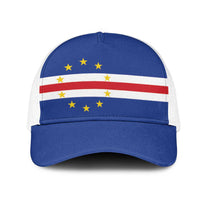 Cape Verde Baseball Net Cap National Flag Colors - Wonder Print Shop