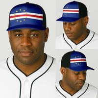 Cape Verde Baseball Net Cap National Flag Colors - Wonder Print Shop