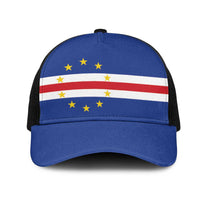 Cape Verde Mesh Trucker Cap National Flag Colors - Wonder Print Shop