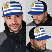 Uruguay Mesh Trucker Cap National Flag Colors - Wonder Print Shop