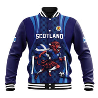 Custom World Football 2026 Scotland Baseball Jacket Lion Mascot Go Scottish