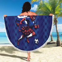 World Football 2026 Scotland Beach Blanket Lion Mascot Go Scottish