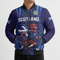 Custom World Football 2026 Scotland Bomber Puffer Jacket Lion Mascot Go Scottish