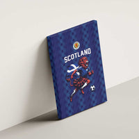 World Football 2026 Scotland Canvas Wall Art Lion Mascot Go Scottish