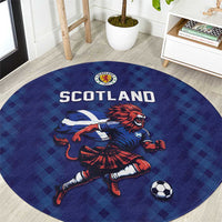 World Football 2026 Scotland Round Carpet Lion Mascot Go Scottish