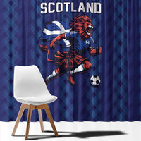 World Football 2026 Scotland Window Curtain Lion Mascot Go Scottish