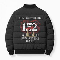 Kentucky Horse Racing 152nd Bomber Puffer Jacket Run for the Roses 2026 Black Edition