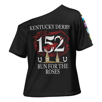 Kentucky Horse Racing 152nd Cross Shoulder Shirt Run for the Roses 2026 Black Edition