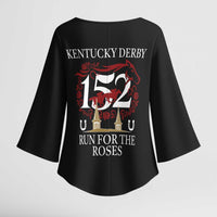 Kentucky Horse Racing 152nd Kimono Sleeve Blouse Run for the Roses 2026 Black Edition
