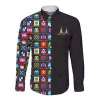 Kentucky Horse Racing 152nd Long Sleeve Button Shirt Run for the Roses 2026 Black Edition