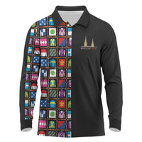 Kentucky Horse Racing 152nd Long Sleeve Polo Shirt Run for the Roses 2026 Black Edition