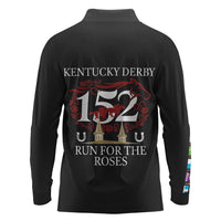 Kentucky Horse Racing 152nd Long Sleeve Polo Shirt Run for the Roses 2026 Black Edition