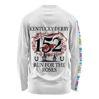 Kentucky Horse Racing 152nd Long Sleeve Shirt Run for the Roses 2026 White Edition