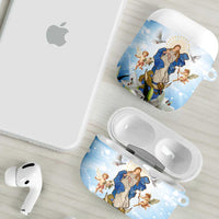 Italy Immaculate Conception Feast Day AirPods Case Virgin Mary with Cross And Lily Flower - Wonder Print Shop