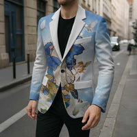 Italy Immaculate Conception Feast Day Blazer Virgin Mary with Cross And Lily Flower - Wonder Print Shop