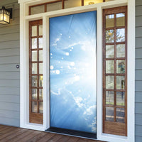 Italy Immaculate Conception Feast Day Door Cover Virgin Mary with Cross And Lily Flower - Wonder Print Shop