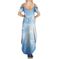 Italy Immaculate Conception Feast Day Family Matching Summer Maxi Dress and Hawaiian Shirt Virgin Mary with Cross And Lily Flower LT19