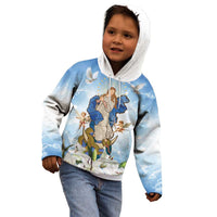 Italy Immaculate Conception Feast Day Kid Hoodie Virgin Mary with Cross And Lily Flower LT19