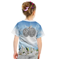 Italy Immaculate Conception Feast Day Kid T Shirt Virgin Mary with Cross And Lily Flower LT19