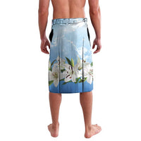 Italy Immaculate Conception Feast Day Lavalava Virgin Mary with Cross And Lily Flower LT19