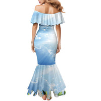 Italy Immaculate Conception Feast Day Mermaid Dress Virgin Mary with Cross And Lily Flower LT19