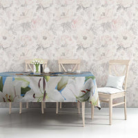 Italy Immaculate Conception Feast Day Tablecloth Virgin Mary with Cross And Lily Flower - Wonder Print Shop