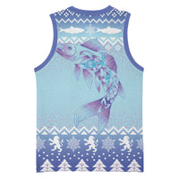 Cardiganshire Wales Christmas Basketball Jersey Ceredigion Herring Celtic Knot - Wonder Print Shop