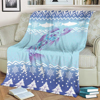 Cardiganshire Wales Christmas Blanket Ceredigion Herring Celtic Knot - Wonder Print Shop