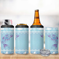 Cardiganshire Wales Christmas 4 in 1 Can Cooler Tumbler Ceredigion Herring Celtic Knot - Wonder Print Shop